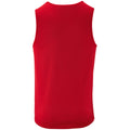 Red - Back - SOLS Mens Performance Tank Top