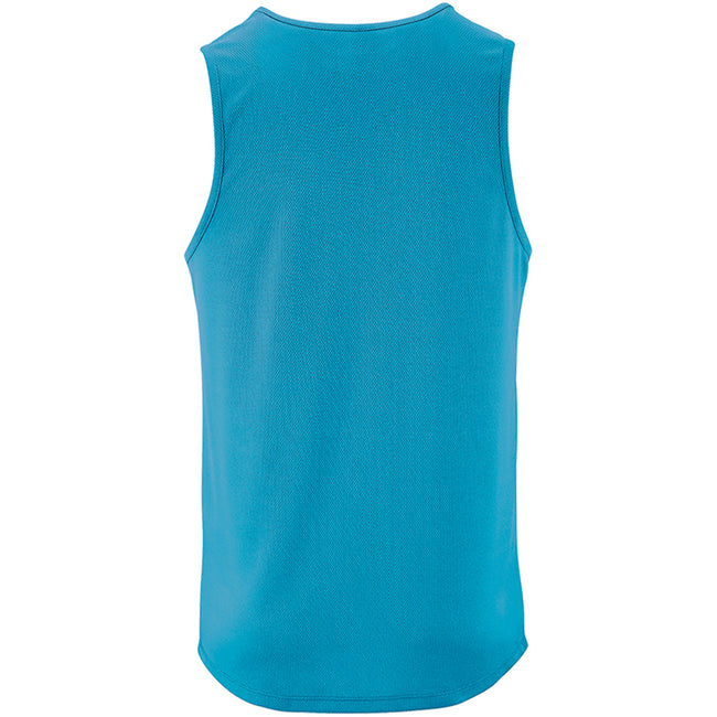 Aqua - Back - SOLS Mens Performance Tank Top