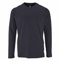Mouse Grey - Front - SOLS Mens Imperial Long Sleeve T-Shirt