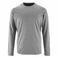 Grey Marl - Front - SOLS Mens Imperial Long Sleeve T-Shirt