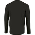 Deep Black - Back - SOLS Mens Imperial Long Sleeve T-Shirt