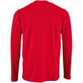 Red - Back - SOLS Mens Imperial Long Sleeve T-Shirt