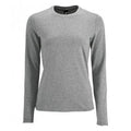 Grey Marl - Front - SOLS Womens-Ladies Imperial Long Sleeve T-Shirt