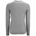 Grey Marl - Back - SOLS Womens-Ladies Imperial Long Sleeve T-Shirt
