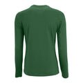 Bottle Green - Back - SOLS Womens-Ladies Imperial Long Sleeve T-Shirt