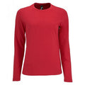 Red - Front - SOLS Womens-Ladies Imperial Long Sleeve T-Shirt