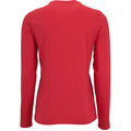 Red - Back - SOLS Womens-Ladies Imperial Long Sleeve T-Shirt