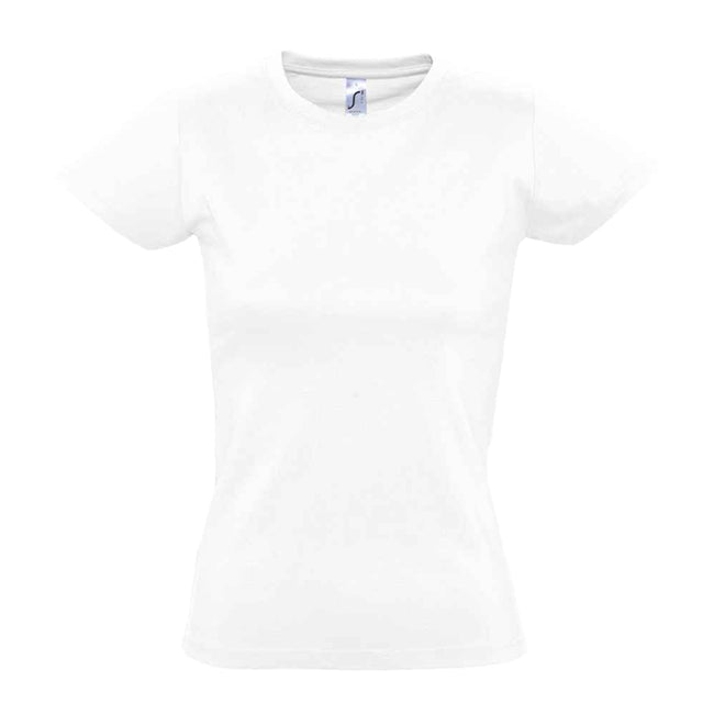 Absolute White - Front - SOLS Womens-Ladies Imperial Short-Sleeved T-Shirt