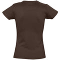 Chocolate - Back - SOLS Womens-Ladies Imperial Short-Sleeved T-Shirt