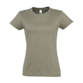 Khaki - Front - SOLS Womens-Ladies Imperial Short-Sleeved T-Shirt