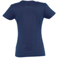 French Navy - Back - SOLS Womens-Ladies Imperial Short-Sleeved T-Shirt