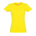 Lemon - Front - SOLS Womens-Ladies Imperial Short-Sleeved T-Shirt