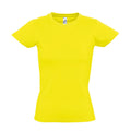 Lemon - Back - SOLS Womens-Ladies Imperial Short-Sleeved T-Shirt