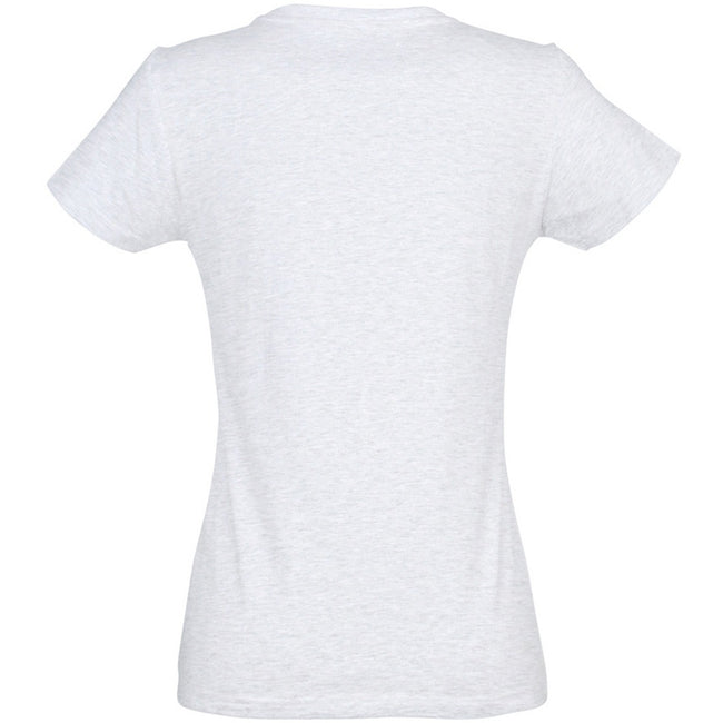 Ash - Back - SOLS Womens-Ladies Imperial Short-Sleeved T-Shirt