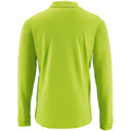 Apple Green - Back - SOLS Mens Perfect Long Sleeve Pique Polo Shirt