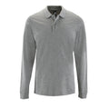 Grey Marl - Front - SOLS Mens Perfect Long Sleeve Pique Polo Shirt