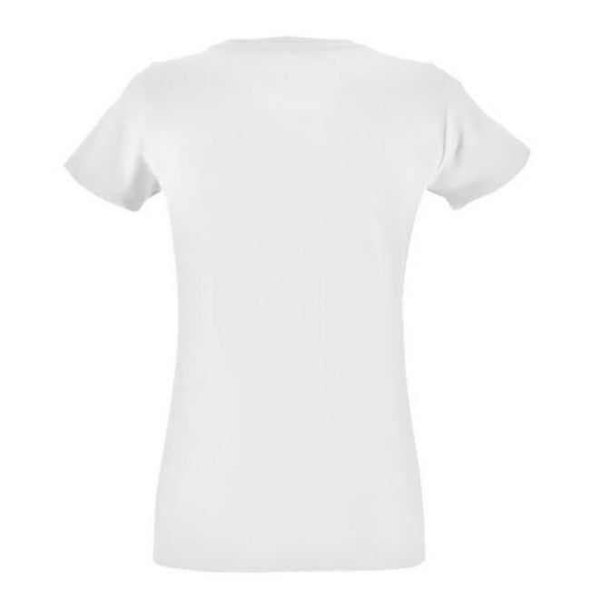 White - Lifestyle - SOLS Womens-Ladies Regent Fit Short Sleeve T-Shirt