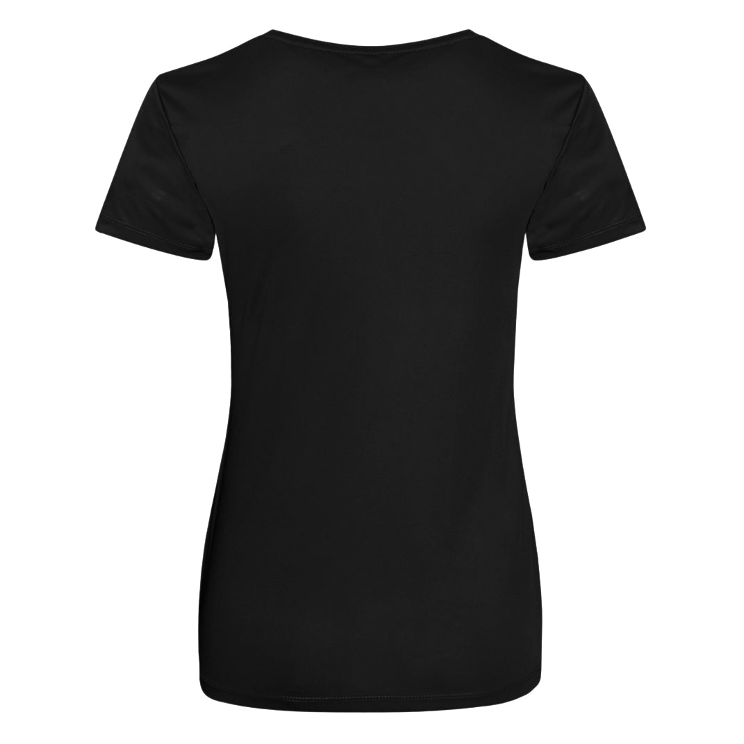 Jet Black - Back - AWDis Just Cool Womens-Ladies Girlie Smooth T-Shirt