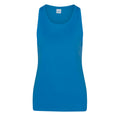 Sapphire Blue - Front - AWDis Just Cool Womens-Ladies Girlie Smooth Sports Sleeveless Vest