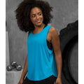 Sapphire Blue - Side - AWDis Just Cool Womens-Ladies Girlie Smooth Sports Sleeveless Vest