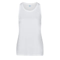 Arctic White - Front - AWDis Just Cool Womens-Ladies Girlie Smooth Sports Sleeveless Vest