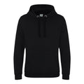 Jet Black - Front - AWDis Just Hoods Mens Graduate Heavyweight Hoodie
