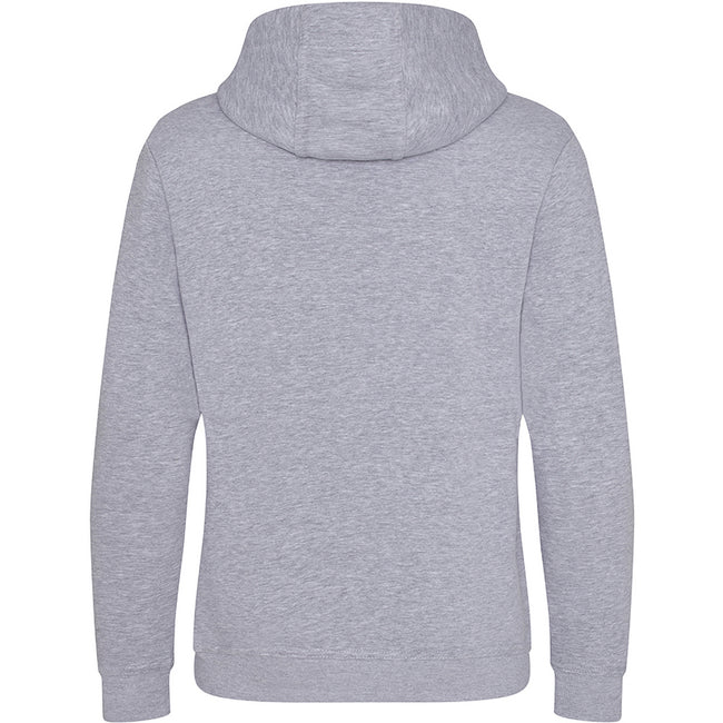 Heather Grey - Back - AWDis Just Hoods Mens Graduate Heavyweight Hoodie