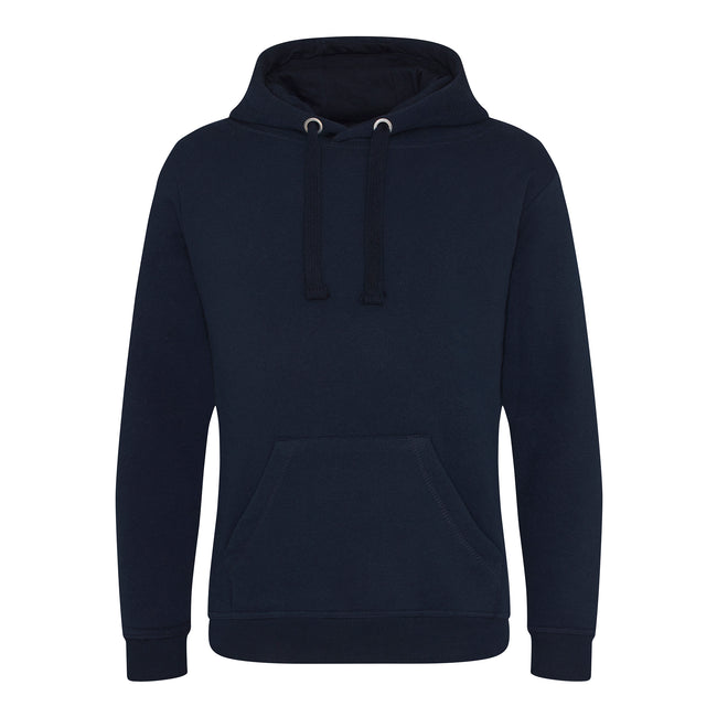 New French Navy - Front - AWDis Just Hoods Mens Graduate Heavyweight Hoodie