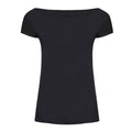 Deep Black - Front - SOLS Womens-Ladies Marylin Long Length T-Shirt