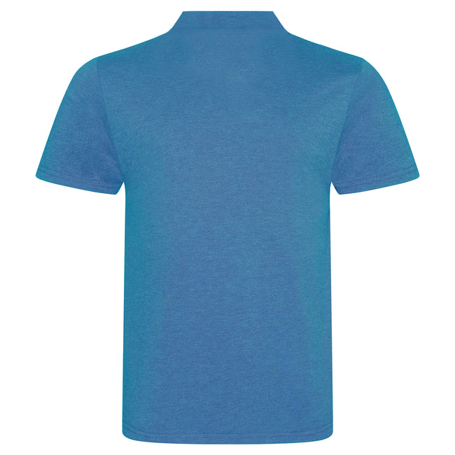 Heather Sapphire - Back - AWDis Mens Tri-Blend Polo Shirt