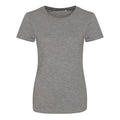 Heather Grey - Front - AWDis Womens-Ladies Girlie Tri-Blend T-Shirt