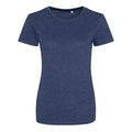Heather Navy - Front - AWDis Womens-Ladies Girlie Tri-Blend T-Shirt