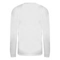 Solid White - Back - AWDis Mens Long Sleeve Tri-Blend T-Shirt