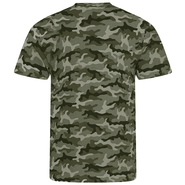 Green Camo - Back - AWDis Mens Camouflage T-Shirt