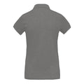 Grey Heather - Back - Kariban Womens-Ladies Organic Pique Polo Shirt