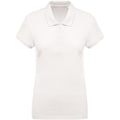 Cream - Front - Kariban Womens-Ladies Organic Pique Polo Shirt