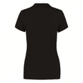 Black - Back - Kariban Womens-Ladies Organic Pique Polo Shirt