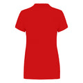 Red - Back - Kariban Womens-Ladies Organic Pique Polo Shirt