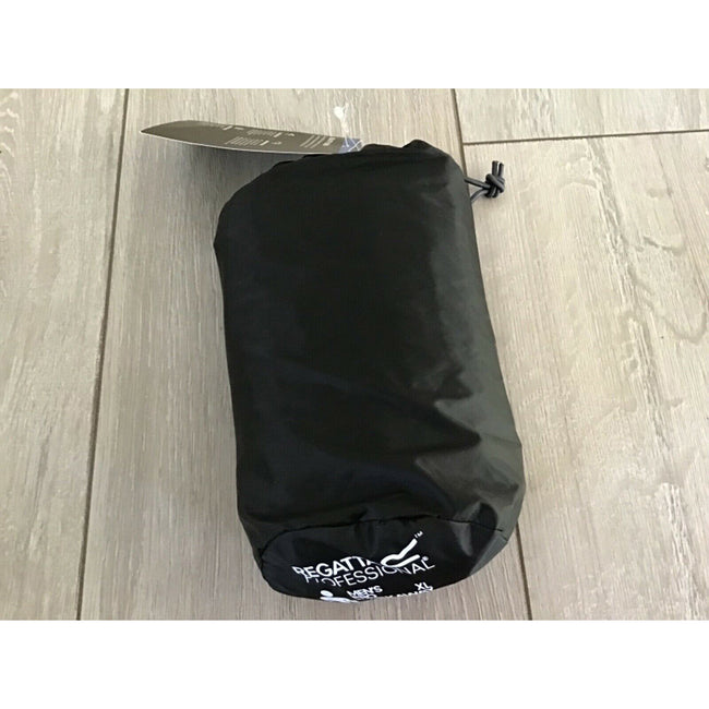 Black - Side - Regatta Pro Mens Packaway Waterproof Breathable Jacket