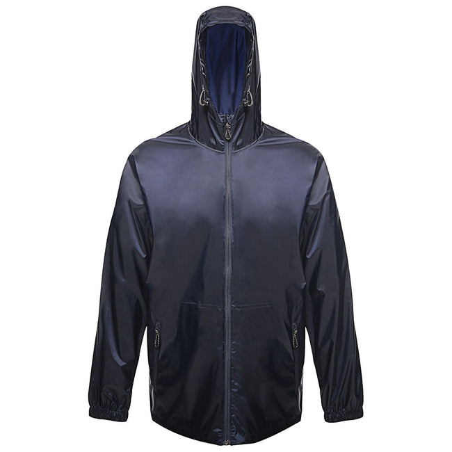 Navy - Front - Regatta Pro Mens Packaway Waterproof Breathable Jacket