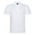 White - Front - PRO RTX Mens Pro Pique Polo Shirt