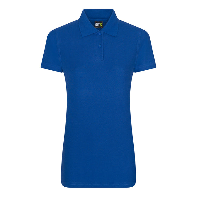 Royal - Front - PRO RTX Womens-Ladies Pro Piqu Polo Shirt