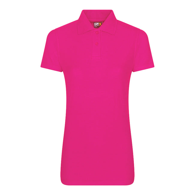 Fuchsia - Front - PRO RTX Womens-Ladies Pro Piqu Polo Shirt