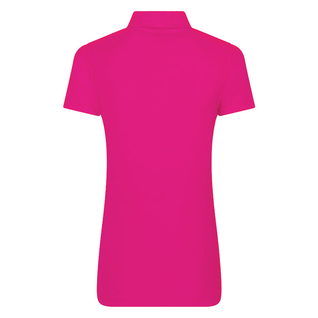 Fuchsia - Back - PRO RTX Womens-Ladies Pro Piqu Polo Shirt