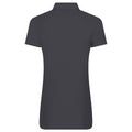 Solid Grey - Back - PRO RTX Womens-Ladies Pro Piqu Polo Shirt