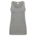 Heather Grey - Front - SF Womens-Ladies Feel Good Stretch Sleeveless Vest