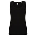 Black - Front - SF Womens-Ladies Feel Good Stretch Sleeveless Vest