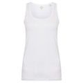 White - Front - SF Womens-Ladies Feel Good Stretch Sleeveless Vest
