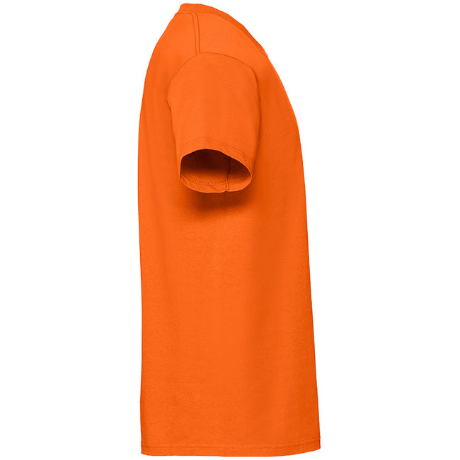 Orange - Side - Fruit Of The Loom Mens Ringspun Premium T-Shirt