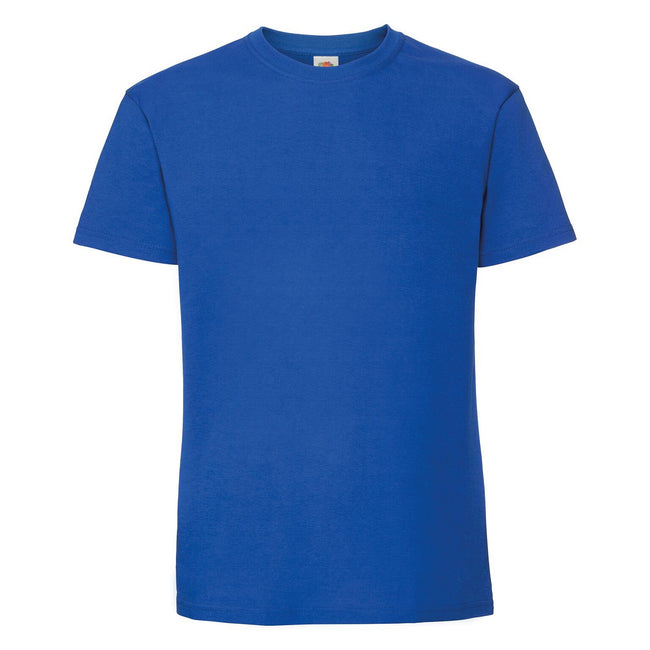 Royal - Front - Fruit Of The Loom Mens Ringspun Premium T-Shirt